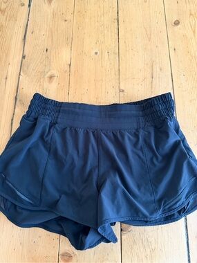 lululemon athletica black Running Shorts with Elastic Waistband